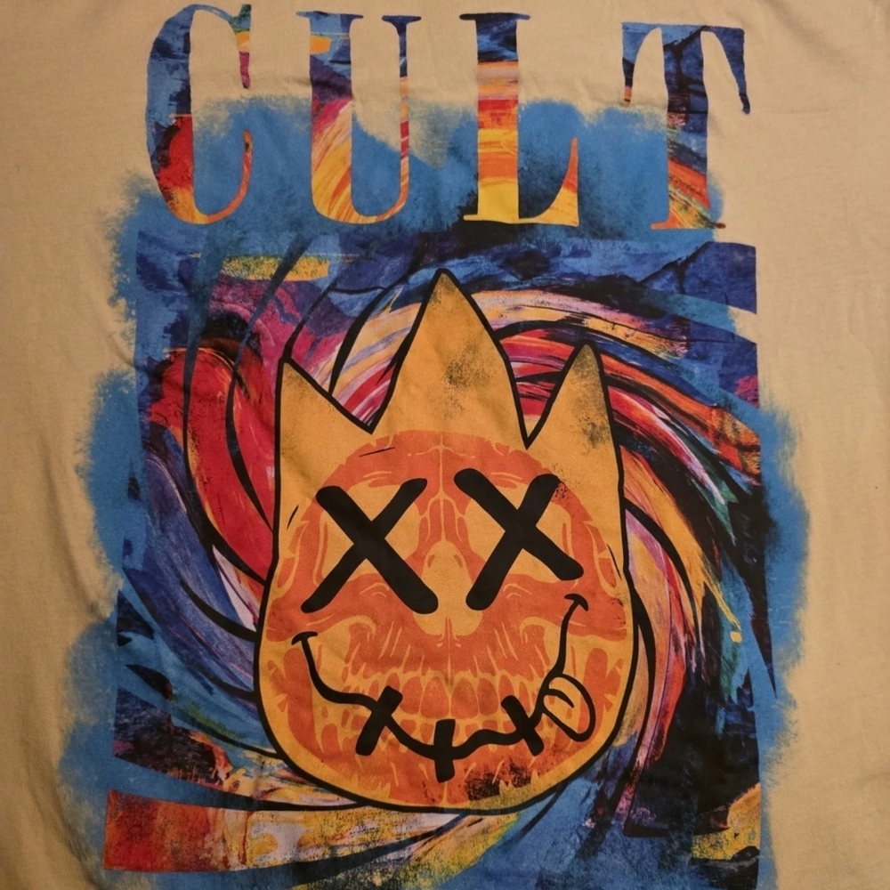 Cult of Individuality Graphic Tee with Orange Pumpkin King